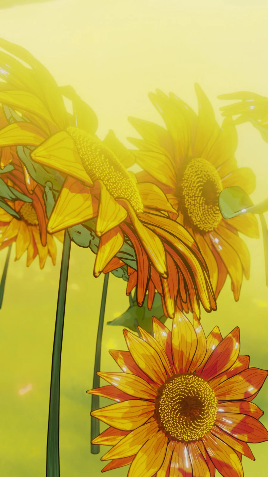 Chilling Sunflowers