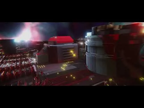 Flyover the Sci-Fi City