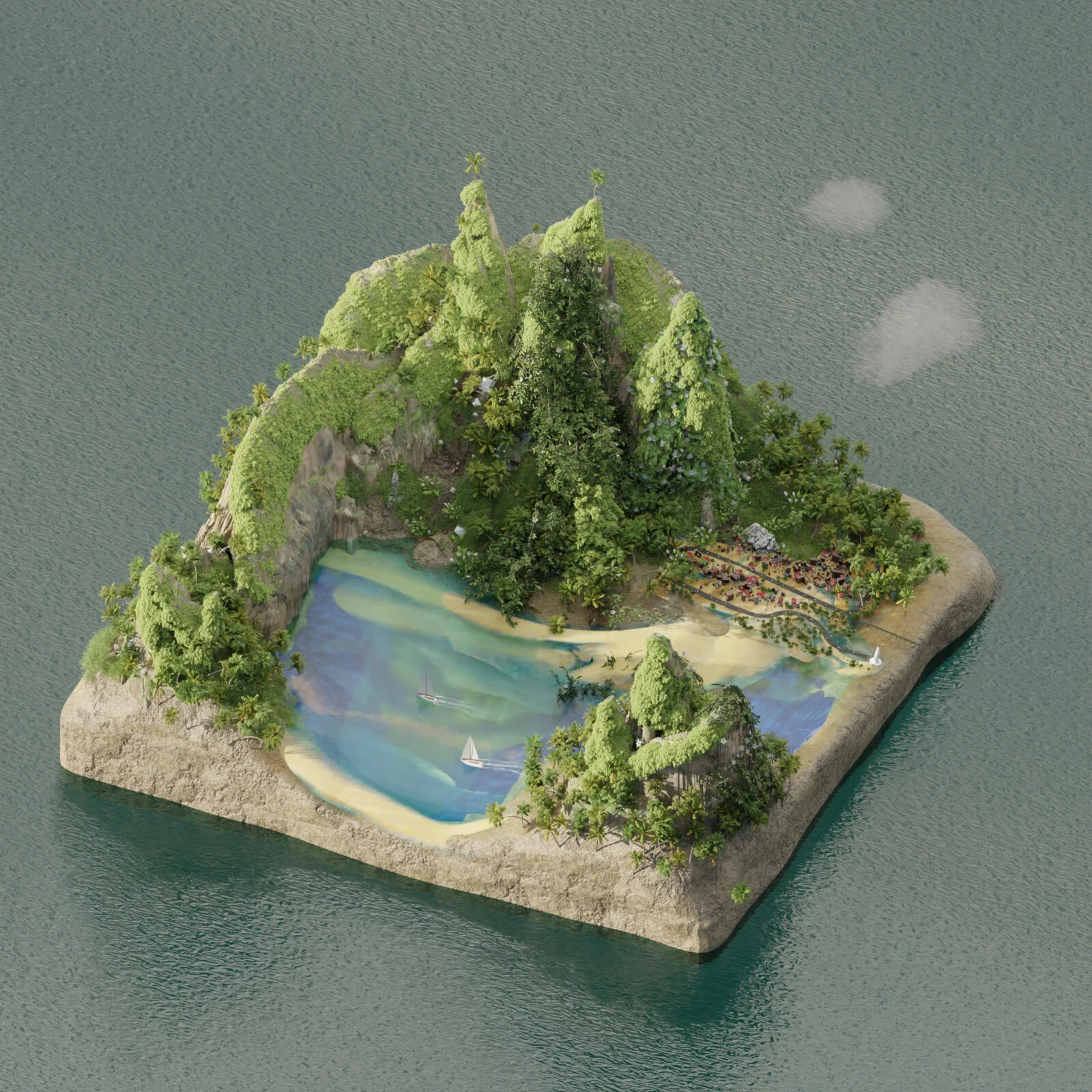 Blender3D - Orthographic Cam 2