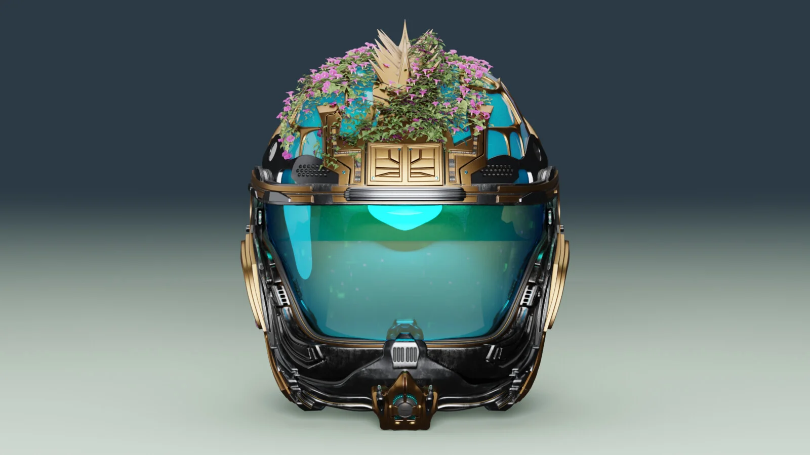Polynesian Sci-Fi Helmet