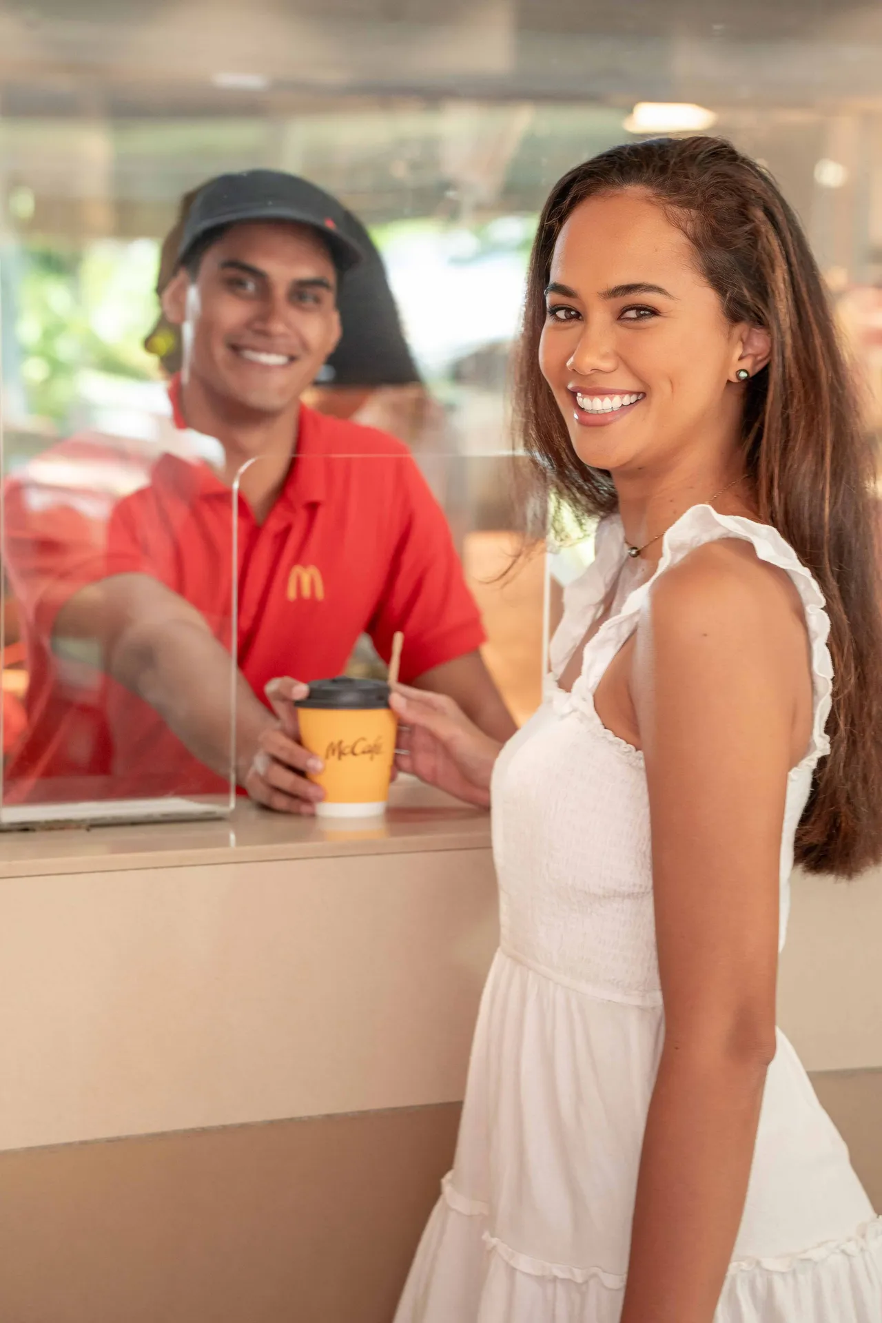 Interaction at a McDonald’s counter