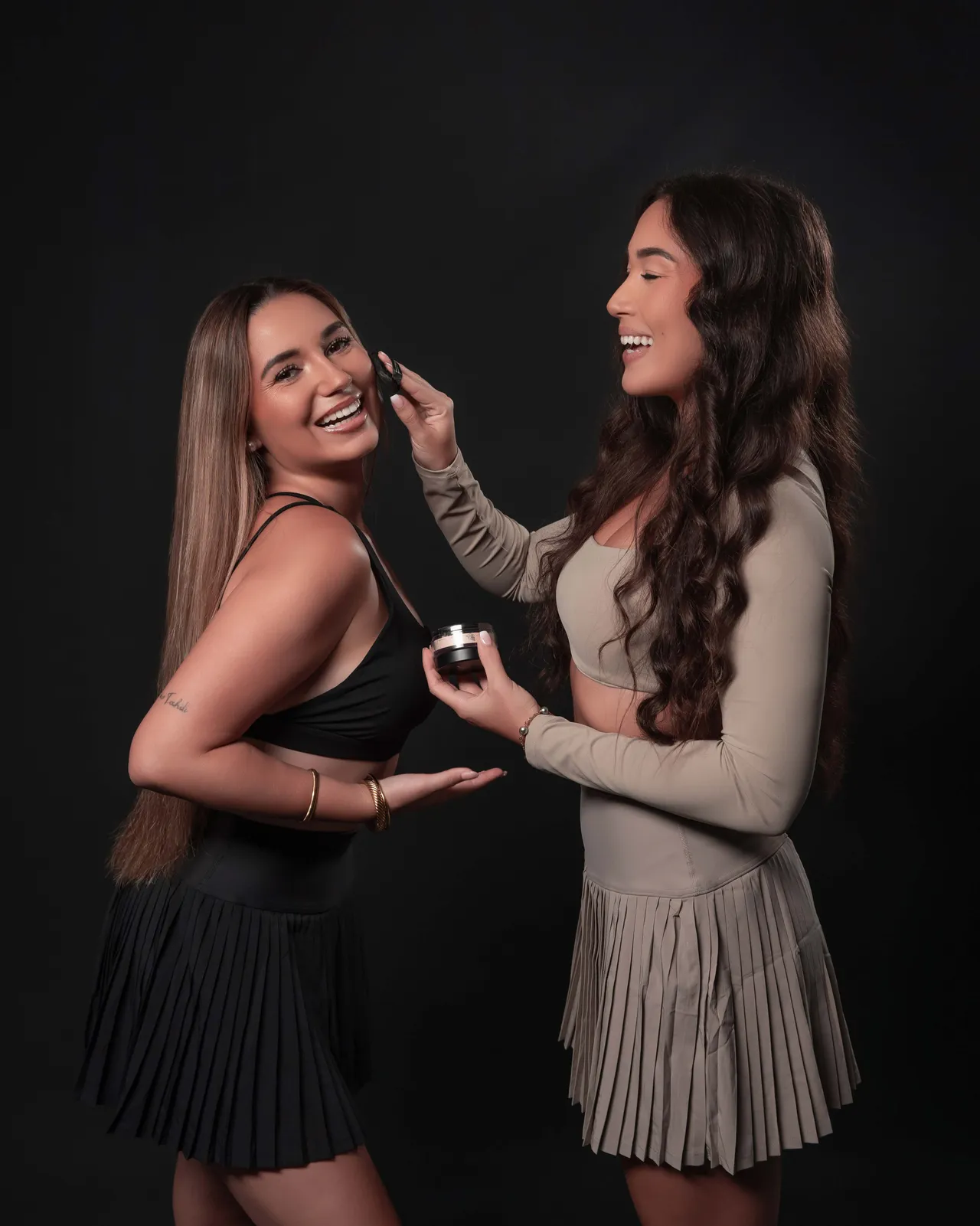 Studio makeup session
